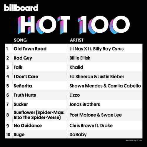 Billboard Hot 100 Singles Chart 13.07 (2019) торрент