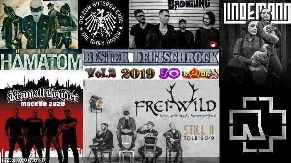 Сборник клипов - Bester Deutschrock. Vol.2 [50 Music videos] (2019) торрент