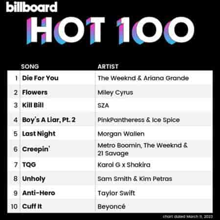 Billboard Hot 100 Singles Chart [11.03] 2023 (2023) торрент